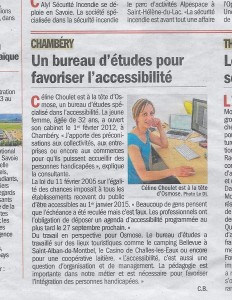 Article Dauphiné Avril 2015